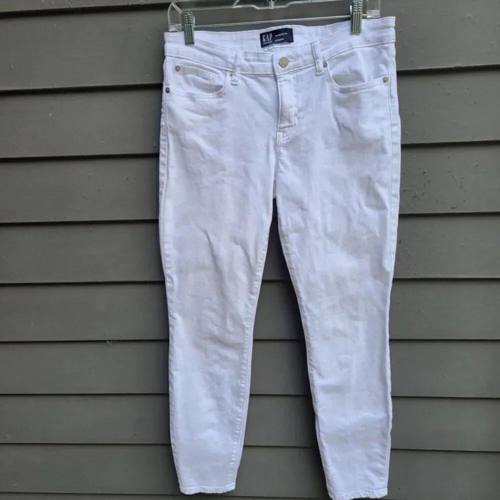 Gap White Denim Legging size 28R